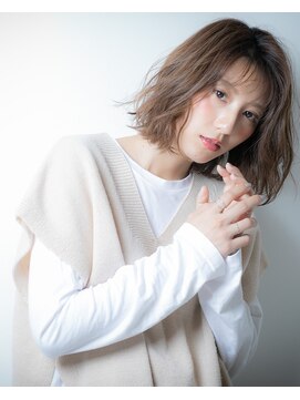 カバーヘア ブリス 北浦和(COVER HAIR bliss) ココアブラウン♪抜け感ヘア外ハネボブx北浦和20代30代40代