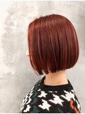【Des.Art赤坂警固】20代30代大人可愛い/ミニボブ/暖色系カラー