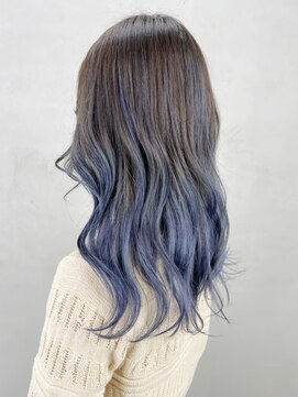 アルバム 銀座(ALBUM GINZA) ブルーロング_かきあげロングマロンベージュ_ba331841