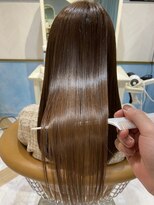 ロンド ストラーダ 心斎橋(Lond strada)&nbsp;シルキーベージュ×グレージュカラー【髪質改善/縮毛矯正】