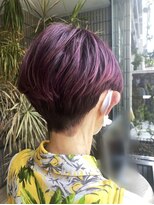 ヘア イノウエ HAIR INOUE&nbsp;ピンクが映える丸みショート