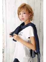 フェイス 赤羽店(face) ペールベージュセクションカラーグラデーションカラー外ハネボブ