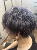 波巻きパーマ＆ディープグレージュ