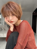 ロンド エスポワール 錦糸町(Lond espoir)&nbsp;前髪ピンクベージュマチルダボブ【錦糸町/ショート】