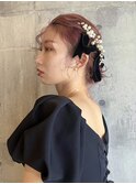 ボブアレンジ/ウェディングヘア/ヘアセット