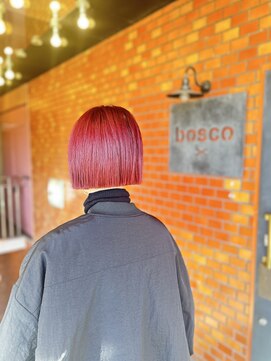 ボスコ 下北沢店(bosco) レッド×ミニボブ【gocci】