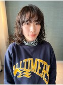 【くせ毛×パーマ】ミディアムウルフ×くるくるパーマ☆