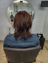 ビーヒアナウ N゜03 金沢駅西店(BE HERE NOW) ウルフ/レイヤー/ミディアム/髪質改善パーマ/似合わせ