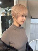 切りっぱなしボブ エアリーロング 美髪 ピンクブラウン