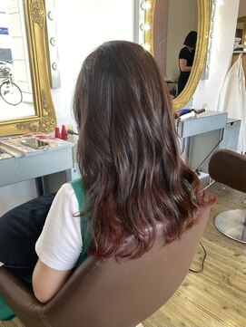 コワファースト 別府 チャコールグレー×インナーピンク