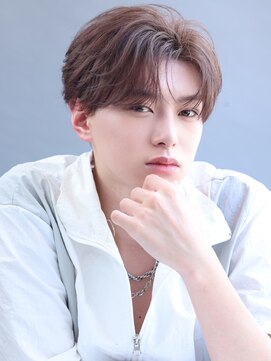 リップス 表参道店(LIPPS) 【ブリーチカラー】ミルクセンターパート