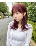 ナチュラル小顔前髪あり後れ毛サイドバング結べるボブくびれヘア