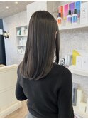 福山美容室carry髪質改善ストレートオリーブベージュ透明感20代