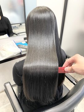 サロウィン 池袋(SALOWIN) 透明感ダークグレージュ × 美髪ストレート × 髪質改善 #339