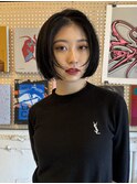 ボブレイヤー ぱっつんボブ 切りっぱなしボブ