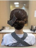 金箔がアクセント！お祭りヘア！