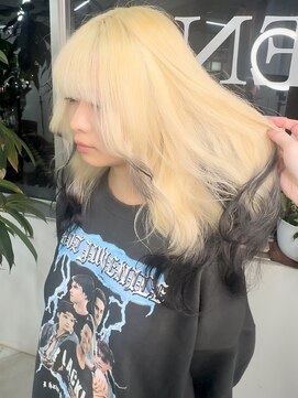 イエナ 渋谷(IENA) ヒナハイトーンカラー裾カラークラゲヘアーケアブリーチ