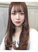 大人ガーリーなダークアッシュロング