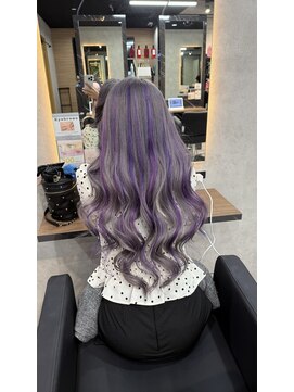 ラピス 大阪心斎橋店(Lapis) Theギャル！！王道グレーにエクステハイライト！！