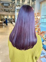 オーガニック リブ 川越(organic+live) ブリーチなし赤ミディアム艶髪◎レイヤーカット