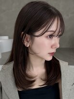 エヌ 大阪梅田店(enu) 20代30代髪質改善カラーヘーゼルグレージュ秋冬カラー#han