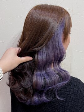 キャラ 池袋本店(CHARA) 左右非対称インナーカラー/アシンメトリーインナーカラー