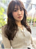 レイヤーカット/オリーブベージュ