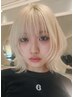 【人気NO.2/クイック髪質改善 】カット+透明感カラー3stepトリートメント