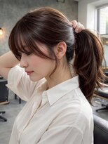 セントラル 三宮店(central)&nbsp;【髪質改善】イメチェン春アップスタイル顔周り×透明感カラー