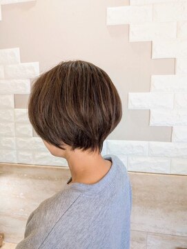 ヘアーズファイン(hair's fine) 髪質改善ショートボブ×ブリーチなしカラー◎30代40代前髪