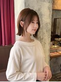 【こなれ感UP】外はねボブ×透明感カラー