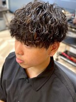 ヘアーサロン フォーメン イデア(hair salon for Men idea)&nbsp;束感パーマ メンズパーマ ショートマッシュ アッシュ【札幌】