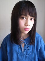 ピープル(people)&nbsp;〔people〕外国風柔らかストレートの切りっぱなしロブヘア