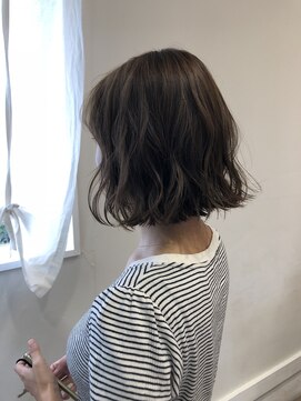 エムサロン 前橋川原(emusalon) グレージュ×ボブ