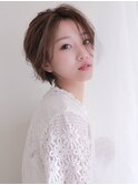 軽やかショート×小顔