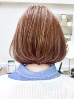 ミッテル(mittell)&nbsp;ボブ毛先パーマことりベージュ黒髪ウォーターフォール