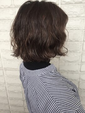 ニコ 光明池(nico) 切りっぱなしボブ×ゆるふわパーマ