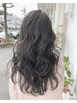 チャプター 問屋町(chapter)&nbsp;ブリーチなしオリーブグレージュ顔まわりレイヤーカット韓国ヘア