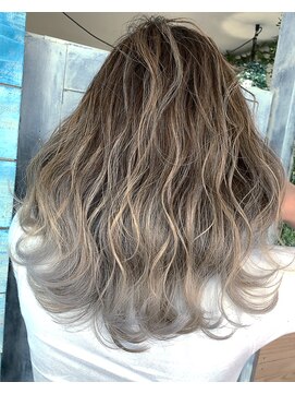 トーク 伊丹本店(TAL'KE) TAL'KE/バレイヤージュ×淡ラベンダーグレージュ_397