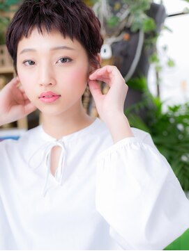 カバーヘア ブリス 大宮西口(COVER HAIR bliss) オシャレ感ある小顔黒髪マニッシュショートc3大宮20代30代40代!