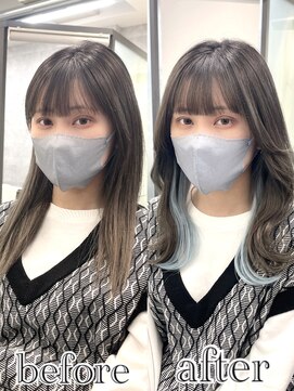 リリー(Lilley) 【Lilley 稲永麻衣】インナーカラー＋ヘアエクステ 天神/今泉