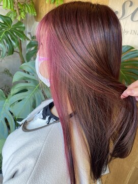 ソル(SOL by INFINI) フェイスフレーミング/ピンクヘア/小森