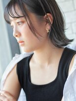 サロンドミルク 新百合ヶ丘店(salon de MiLK)&nbsp;うるっと、ツヤっと、濡れ感が可愛い、ぱっつんボブ！　五月女