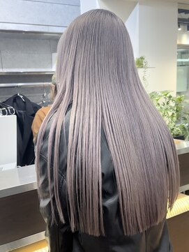 ダブ ギンザ(DaB ginza) ホワイトグレージュ/グレージュカラー/ハイトーンロング/銀座