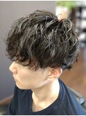ツーブロマッシュ/スパイラルパーマ