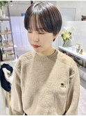 ○大人可愛いシースルーバングマッシュショート20台30代40代