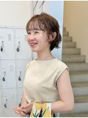 くしゃっとなショートボブパーマ
