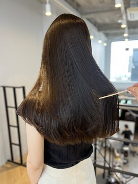 ヌープヘアーアイス(NUUP.hair ici) 30代40代大人可愛い髪質改善カラーラベンダーグレージュ透明感