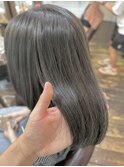 オリーブグレージュ大人ミディアムレイヤーセンター南