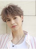 ハイトーンカラーブリーチカラーミルクティーベージュオリーブ